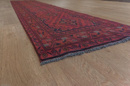Hand-Knotted Khan Mahomadi Runner From Afghanistan