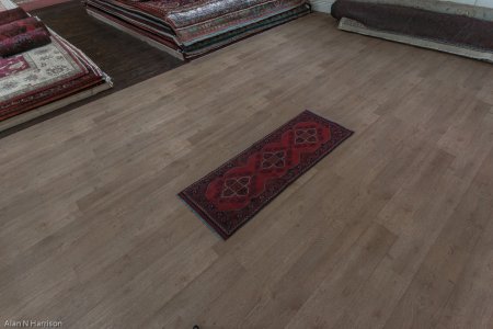 Hand-Knotted Khan Mahomadi Runner From Afghanistan