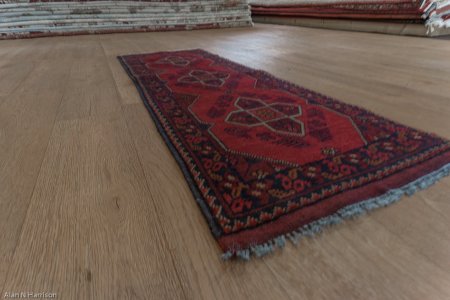 Hand-Knotted Khan Mahomadi Runner From Afghanistan
