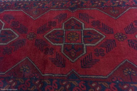 Hand-Knotted Khan Mahomadi Runner From Afghanistan