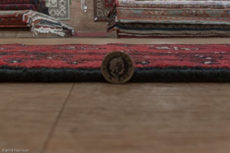 Hand-Knotted Aqcha Runner From Afghanistan