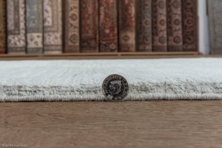 Hand-Knotted Berber Natural Rug From Afghanistan