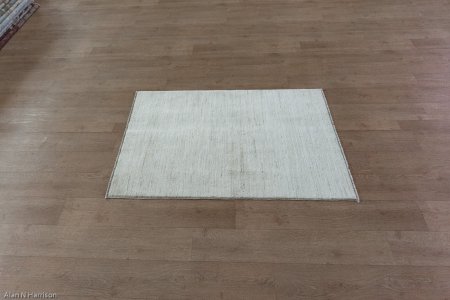 Hand-Knotted Berber Natural Rug From Afghanistan