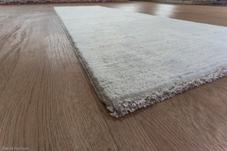 Hand-Knotted Berber Natural Runner From Afghanistan