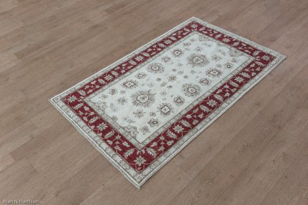 Hand-Knotted Ziegler Rug From Afghanistan