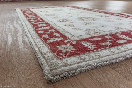 Hand-Knotted Ziegler Rug From Afghanistan