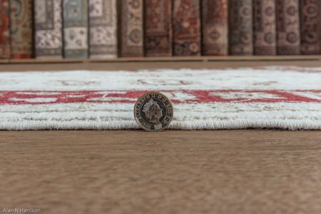 Hand-Knotted Ziegler Rug From Afghanistan