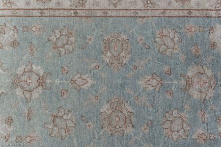 Hand-Knotted Ziegler Rug From Afghanistan