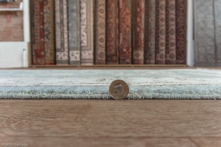 Hand-Knotted Ziegler Rug From Afghanistan