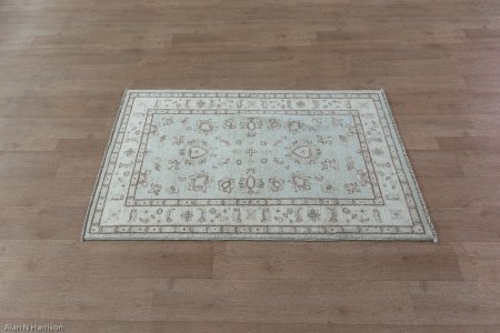 Hand-Knotted Ziegler Rug From Afghanistan
