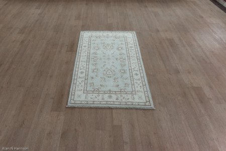 Hand-Knotted Ziegler Rug From Afghanistan