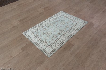 Hand-Knotted Ziegler Rug From Afghanistan