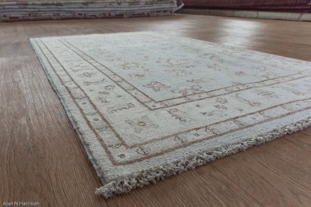 Hand-Knotted Ziegler Rug From Afghanistan