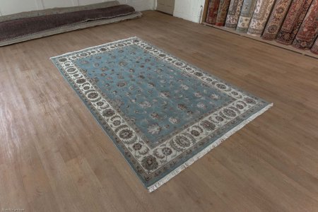 Hand-Knotted Royal Taj Rug From India