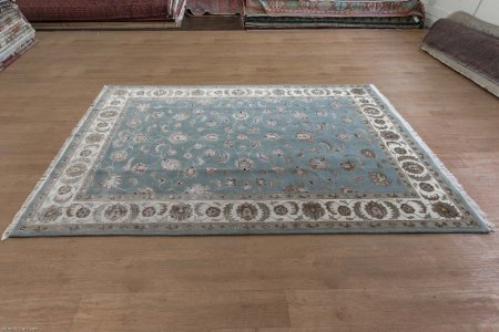 Hand-Knotted Royal Taj Rug From India