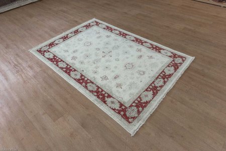 Hand-Knotted Ziegler Rug From Afghanistan