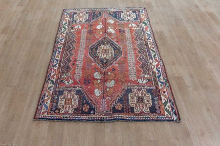 Hand-Knotted Qashgai Rug From Iran (Persian)