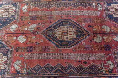 Hand-Knotted Qashgai Rug From Iran (Persian)
