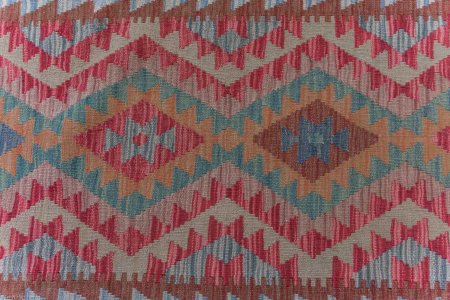 Hand-Woven Mazar Kilim From Afghanistan