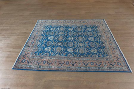 Hand-Knotted Veramin Rug From Iran (Persian)