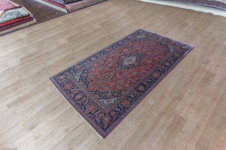 Hand-Knotted Keshan Rug From Iran (Persian)