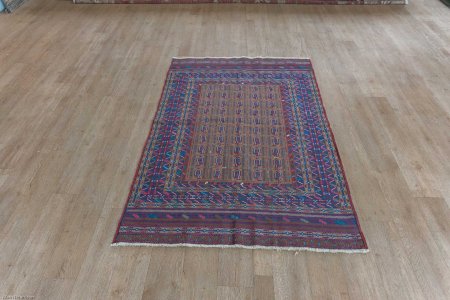 Hand-Woven Maliki Kilim Kilim From Afghanistan