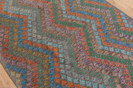 Hand-Woven Mazar Kilim From Afghanistan