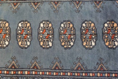 Hand-Knotted Bokhara Runner From Pakistan