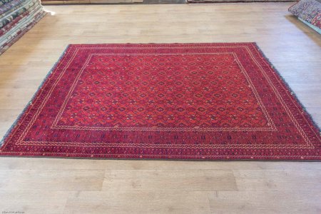 Hand-Knotted Khan Mahomadi Rug From Afghanistan