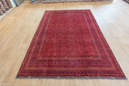 Hand-Knotted Khan Mahomadi Rug From Afghanistan