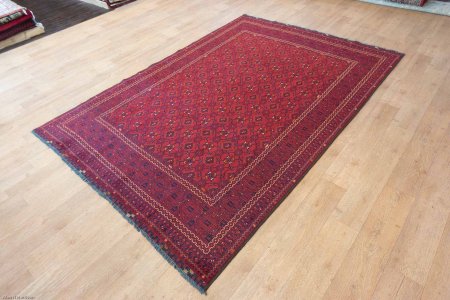 Hand-Knotted Khan Mahomadi Rug From Afghanistan