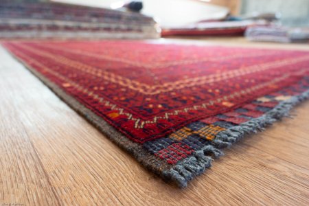Hand-Knotted Khan Mahomadi Rug From Afghanistan