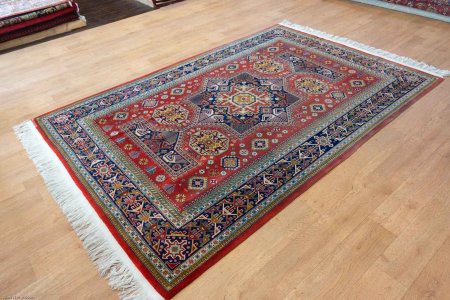 Hand-Knotted Shirvan Design Rug From Pakistan