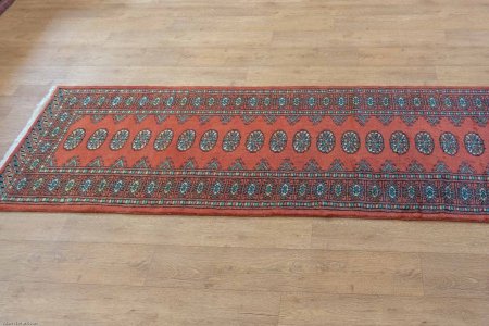 Hand-Knotted Bokhara Runner From Pakistan