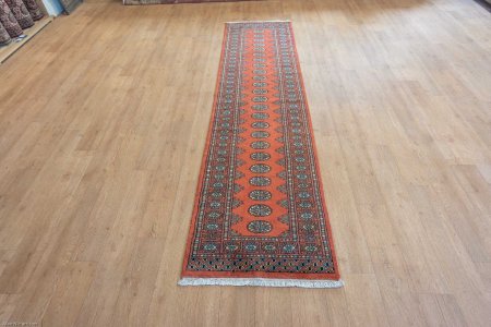 Hand-Knotted Bokhara Runner From Pakistan