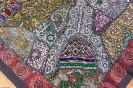 Embroidered Shisha Wall Hanging From India