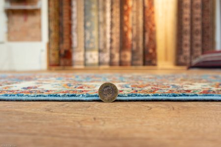 Hand-Knotted Fine Sozani Runner From Afghanistan
