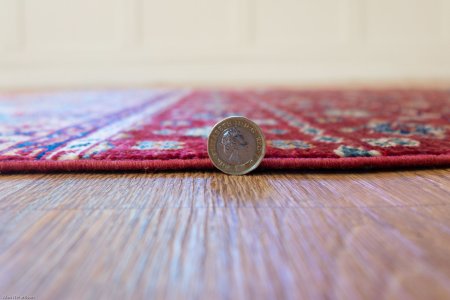 Hand-Knotted Kashgari Rug From Afghanistan