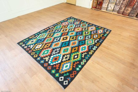 Hand-Made Mazar Kilim From Afghanistan