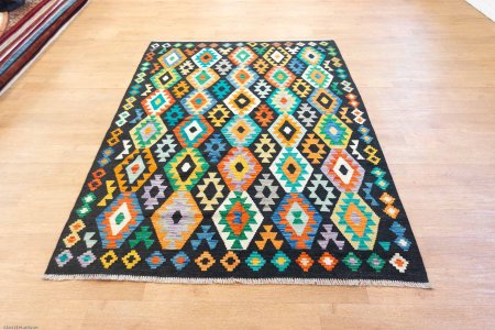 Hand-Made Mazar Kilim From Afghanistan