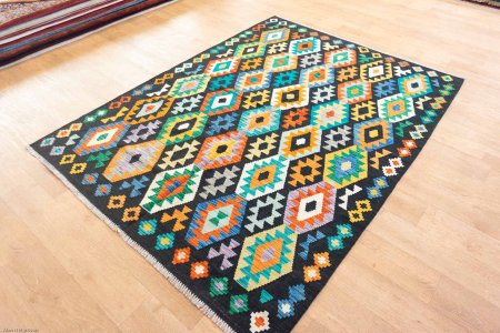 Hand-Made Mazar Kilim From Afghanistan
