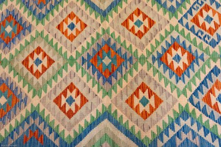 Hand-Made Mazar Kilim From Afghanistan