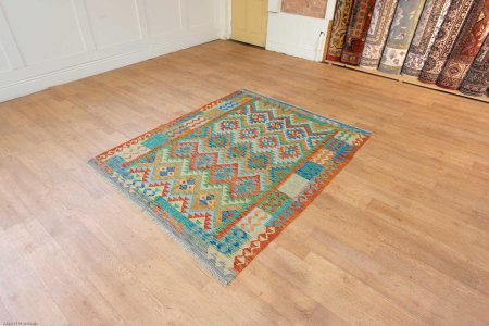 Hand-Made Mazar Kilim From Afghanistan