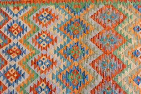 Hand-Made Mazar Kilim From Afghanistan