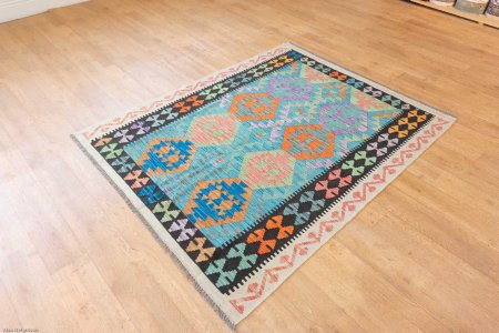 Hand-Made Mazar Kilim From Afghanistan