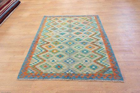 Hand-Made Mazar Kilim From Afghanistan