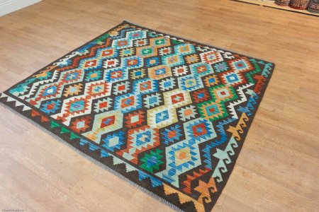 Hand-Made Mazar Kilim From Afghanistan