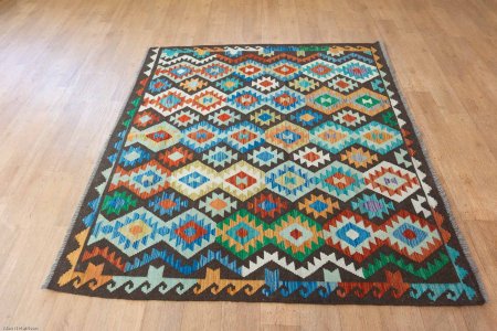 Hand-Made Mazar Kilim From Afghanistan