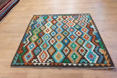 Hand-Made Mazar Kilim From Afghanistan