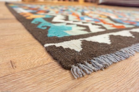 Hand-Made Mazar Kilim From Afghanistan